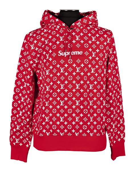 lv x supreme hoodie